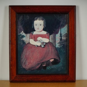 William Matthew Prior (Attr.) Original Oil on Board, Little Miss Fairfield