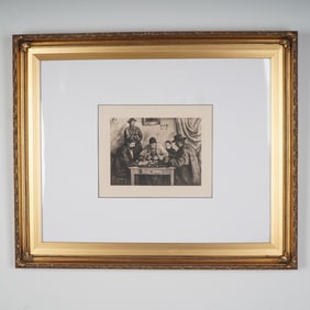 Paul Cezanne (Aft.) Heliogravure, Les Joueurs de Cartes