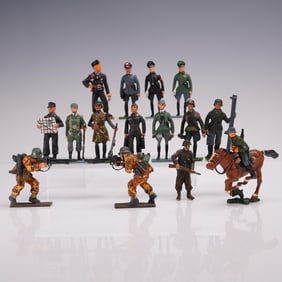 16pc Hanomag, King & Country, and Del Prado, Assorted German Soldiers