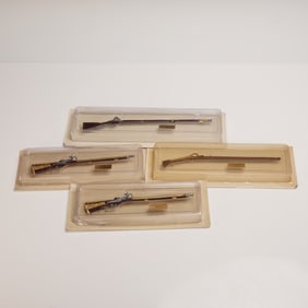 4pc Andrea Miniature Historical Rifle Model Collection