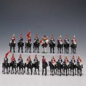 20pc British Household Cavalry Metal Toy Figurines