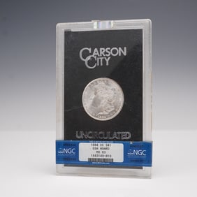 1884 Carson City Morgan Silver Dollar NGC Graded MS 63