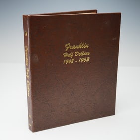 1948 - 1963 Franklin Half Dollar Set in Dansco Album No. 7165