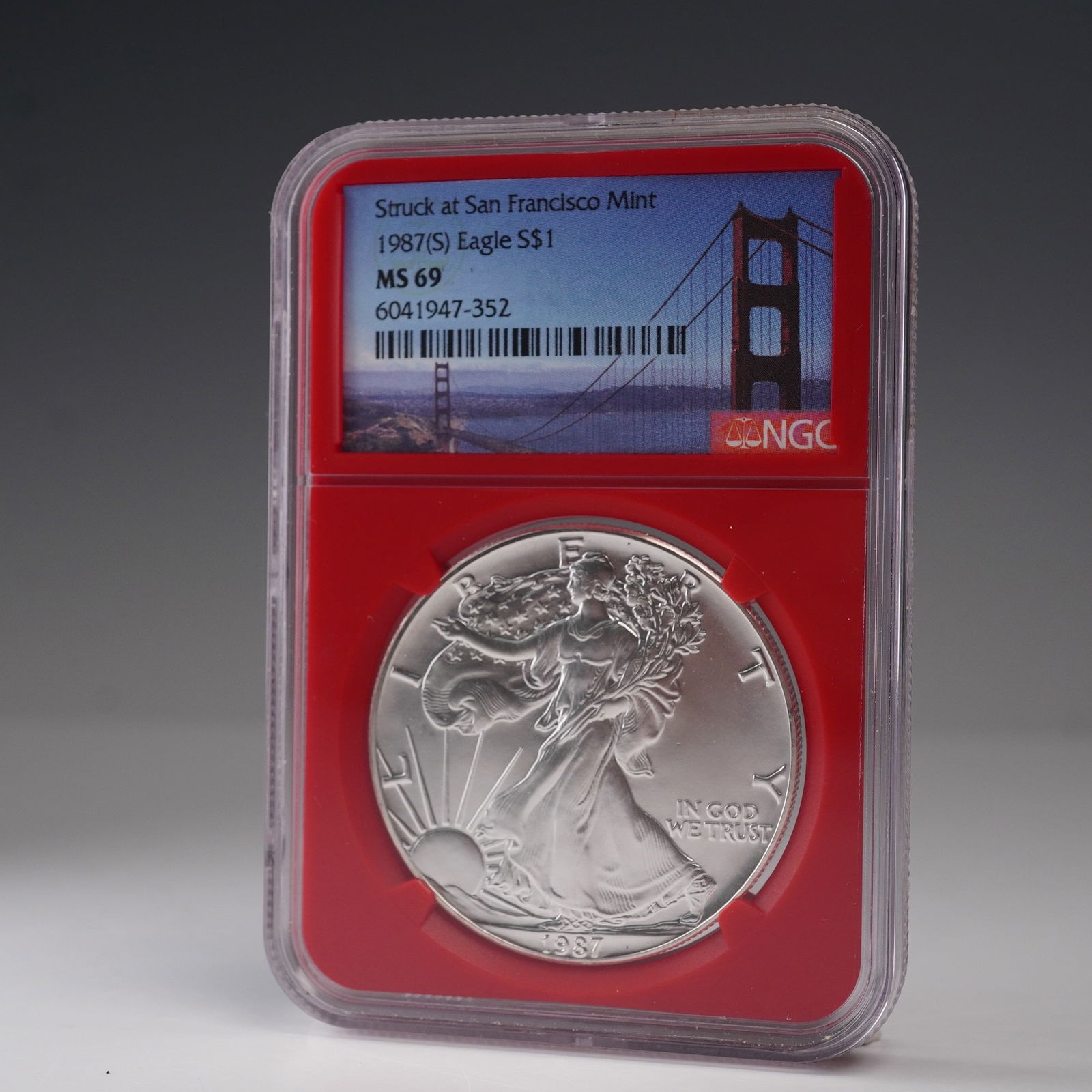 1987 (S) American Silver Eagle Dollar Coin NGC Graded MS 69 (1 of 4)