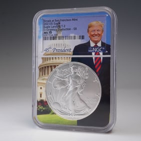 2021 (S) American Silver Eagle Type 2 Dollar NGC Graded MS 70