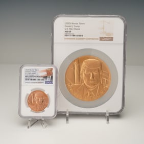 2020 Donald J. Trump Inaugural Medals, 34 & 76 mm, NGC Certified