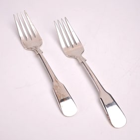 2pc International Sterling Silver Salad Forks, 1810 pattern