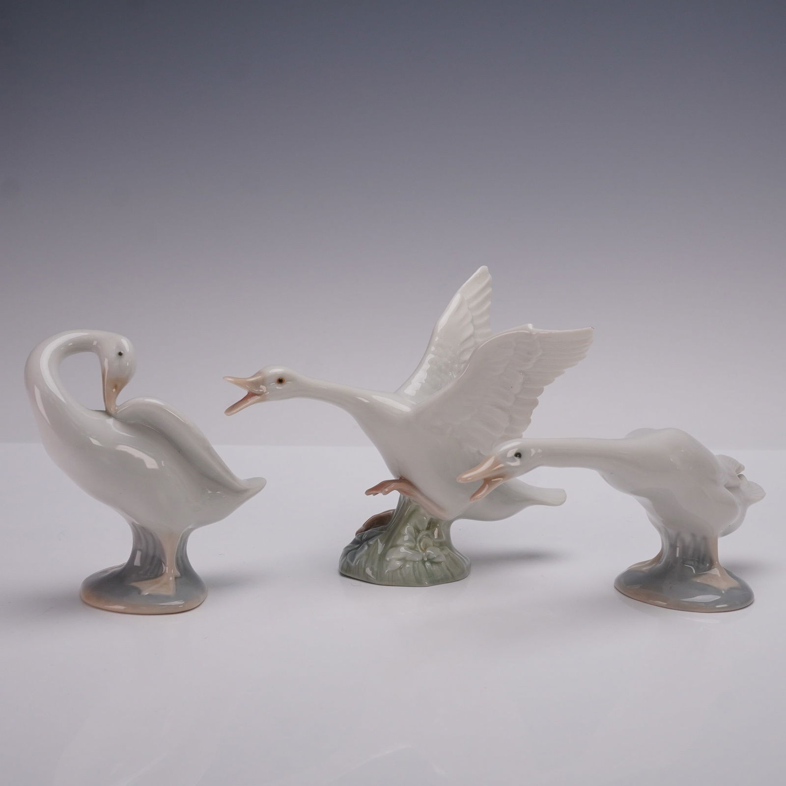 3pc Lladro Porcelain Duck Figurines (1 of 3)
