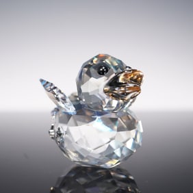 Swarovski Crystal Figurine, Happy Duck Angel