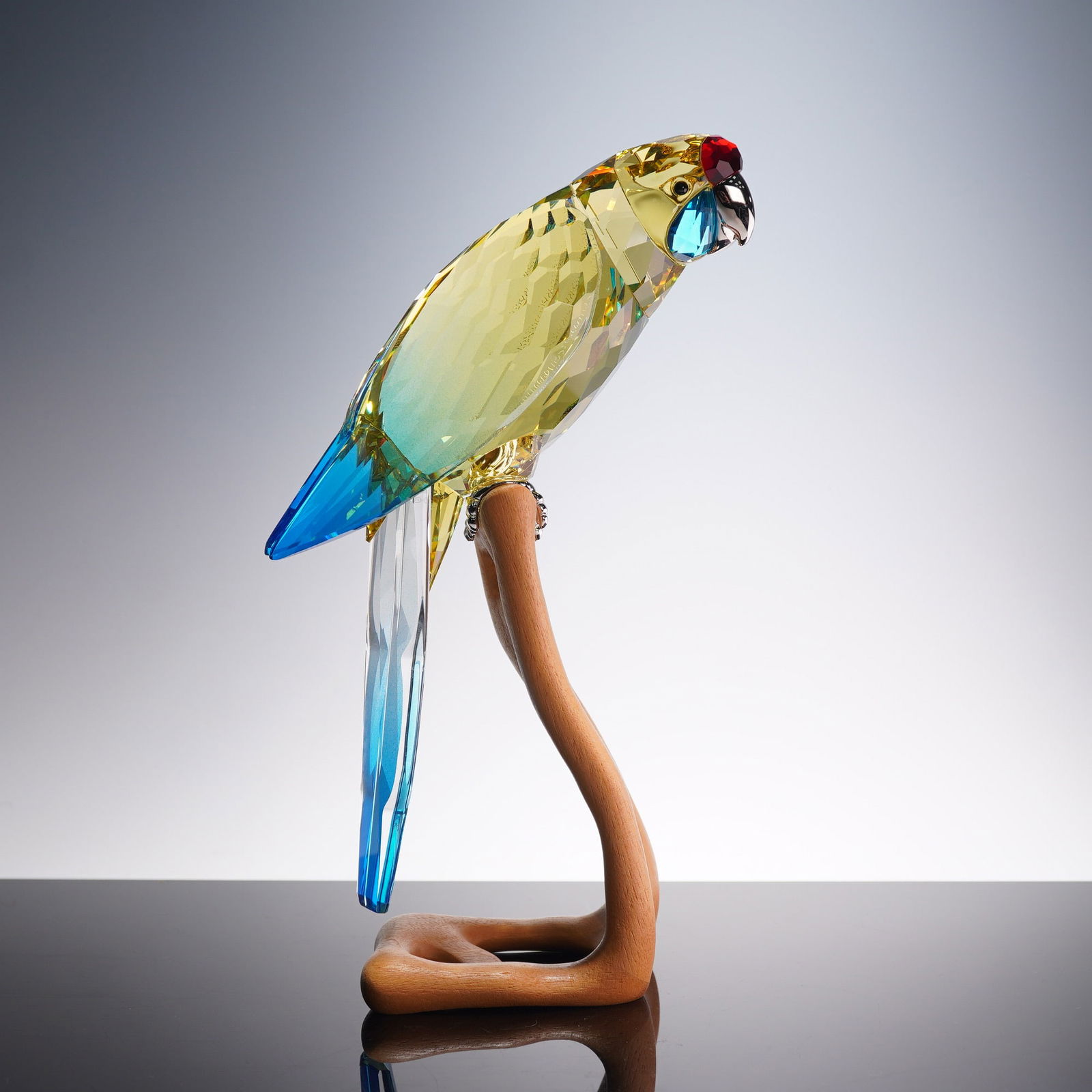 Swarovski Crystal Paradise Birds Figurine, Green Rosella (1 of 8)