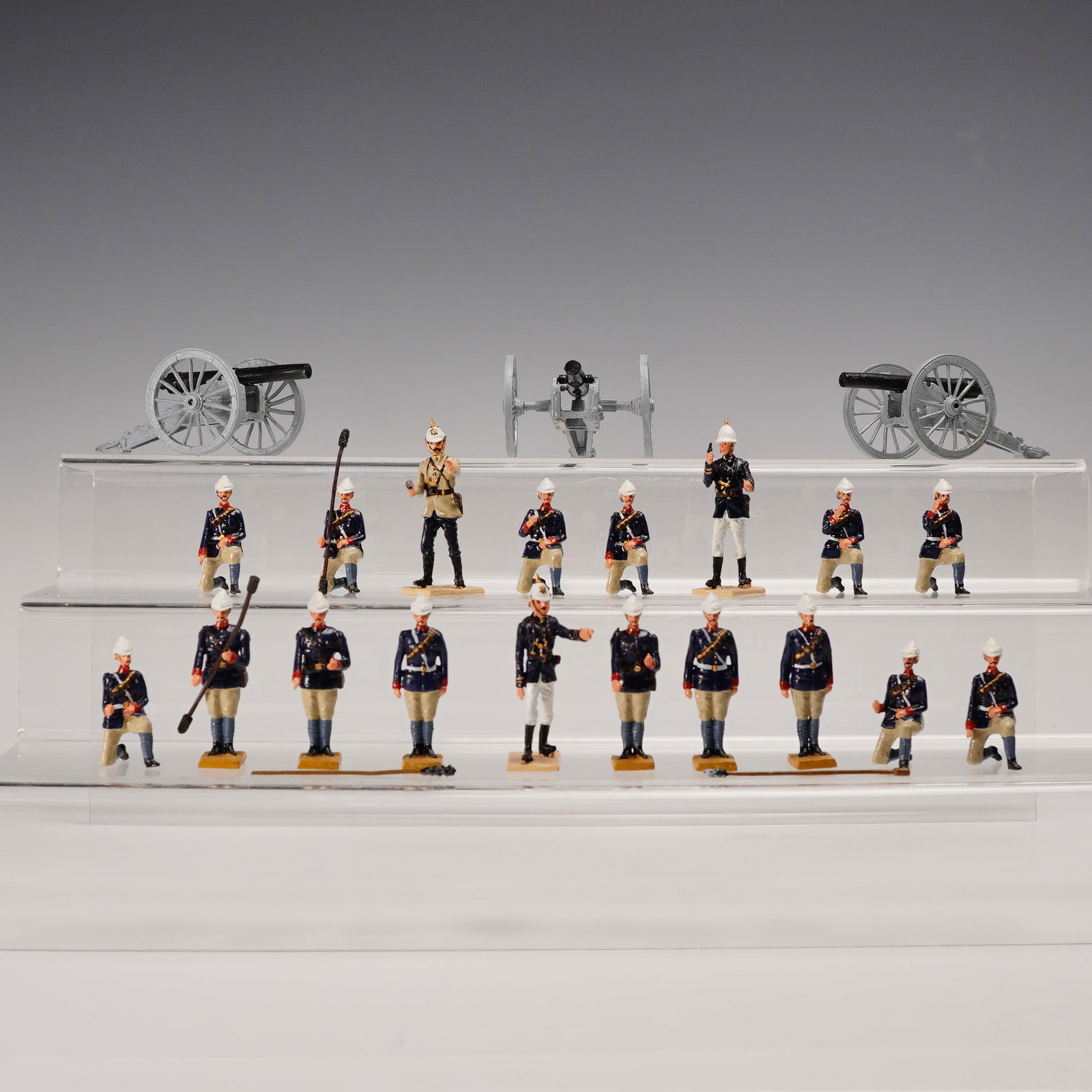 22pc Metal  Colonial Soldiers and Artillery Figurines (1 of 10)