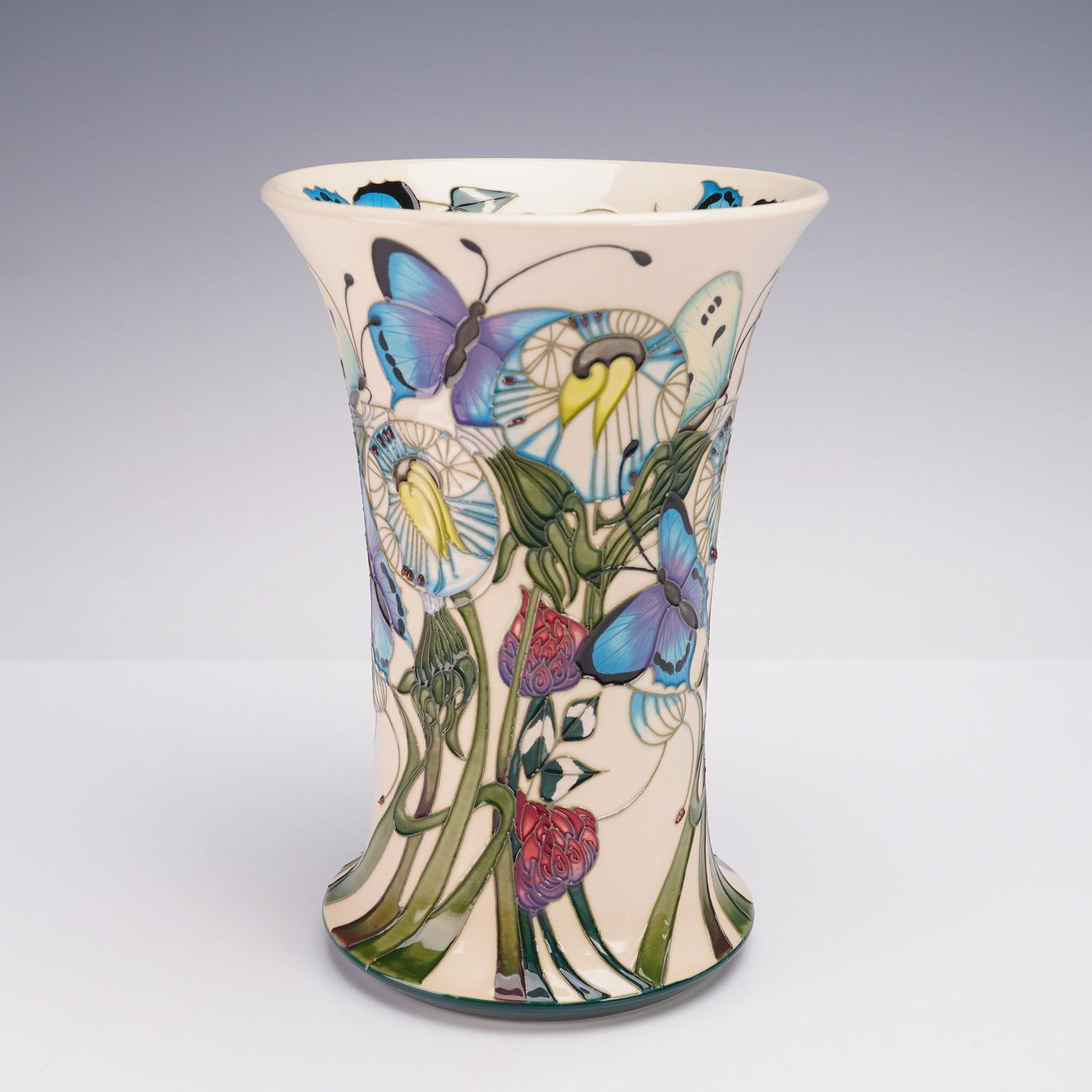 Moorcroft Pottery by Emma Bossons Butterfly Vase (1 of 7)