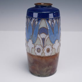Royal Doulton by Harry Simeon Stoneware Slip-Cast Doulton Ware Vase