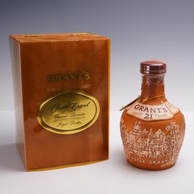 Royal Doulton Grant's 21 Year Ceramic Decanter with Box