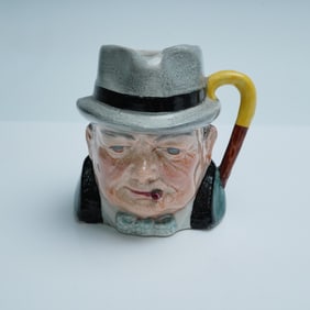 Cooper Clayton Small Character Jug, Winston Churchill
