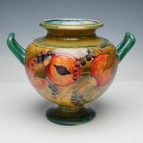 Moorcroft Double Handled Vase, Pomegranate, Signed
