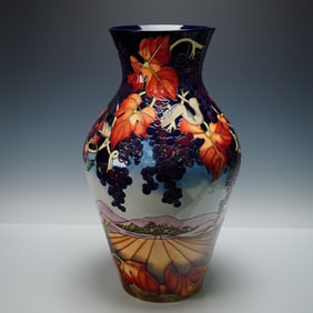 Moorcroft Pottery by Emma Bossons Prestige Vase, Montagnac
