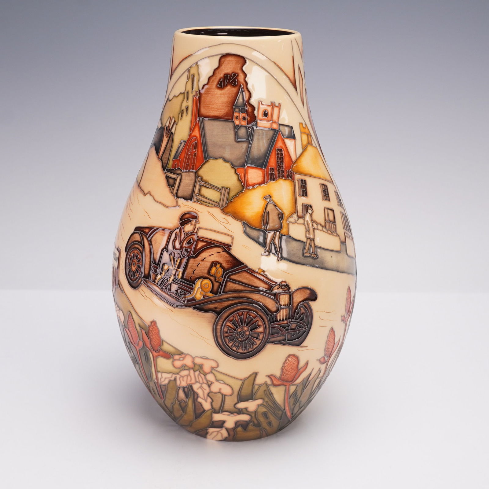 Moorcroft Pottery by Paul Hilditch Vase, Aston Hill Climb (1 of 6)