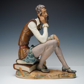 Lladro Porcelain Sculpture, Don Quixote Dreaming 01012084