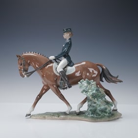 Lladro Porcelain Figurine, Dressage 1008418