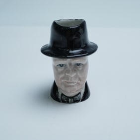 Staffordshire Ceramics Miniature Character Jug, Churchill