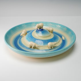 Sally Tuffin Dennis Chinaworks Polar Bear Mountain Pottery No. 1 of 20