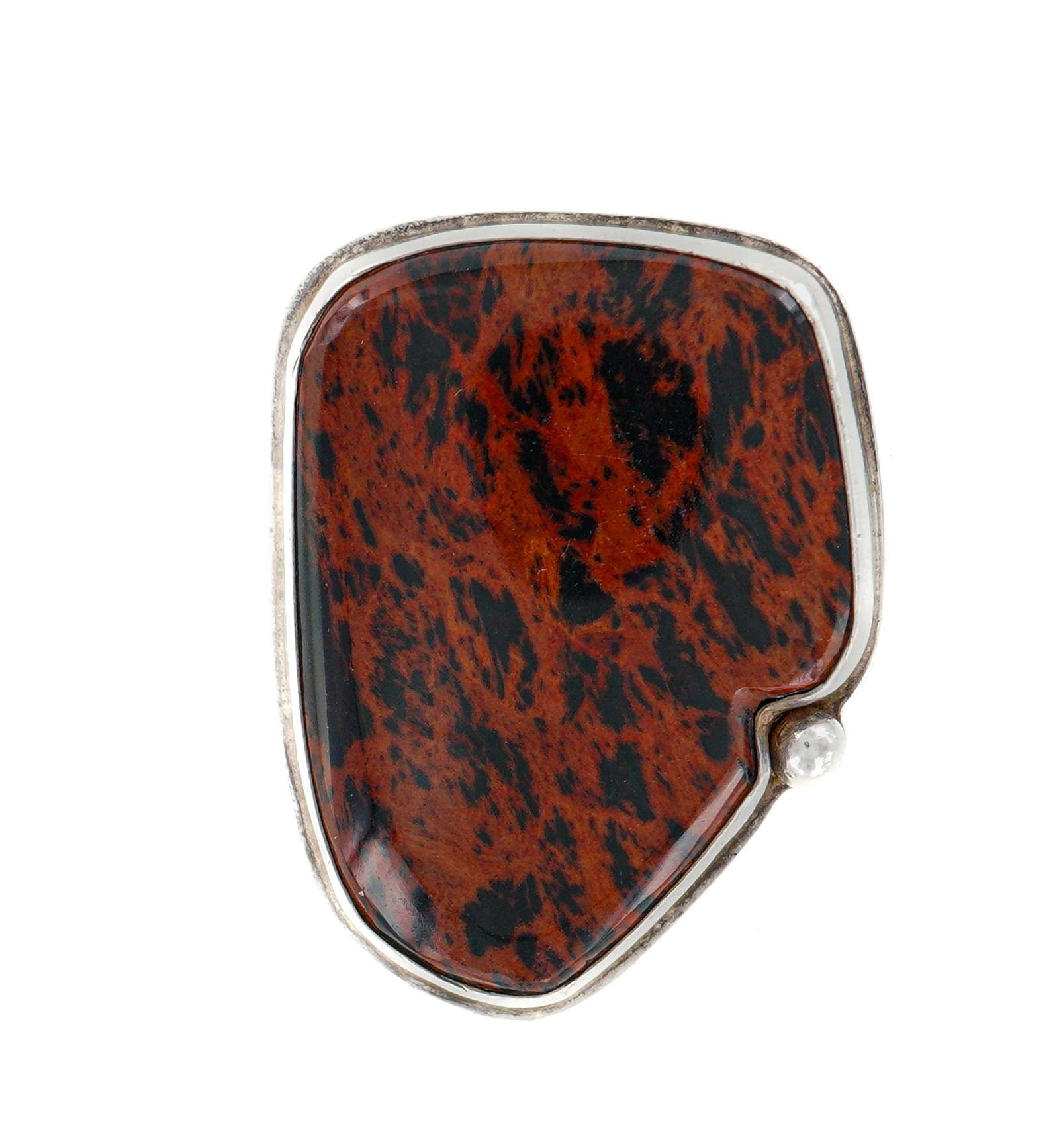 Sterling Silver Mahogany Obsidian Statement Ring (1 of 6)