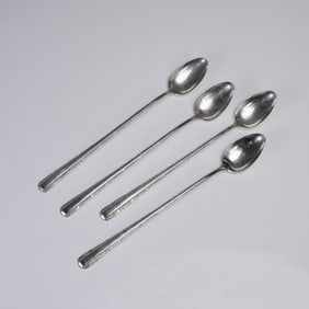 4pc Towle Sterling Silver Candlelight Iced Tea Spoons