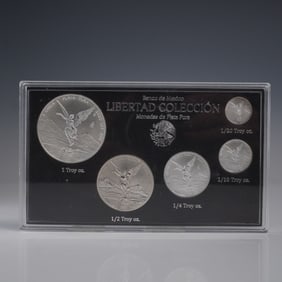 2020 Bank of Mexico Libertad Collection Pure Silver Coins