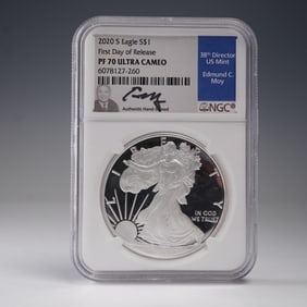 2020-S US 1oz Silver Eagle NGC PF70 UCAM FDOR