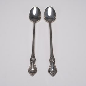 Pair of Oneida Sterling Silver Iced Teaspoons, Afterglow