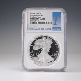 2020-W US 1oz Silver Eagle NGC PF70 UCAM FDOI
