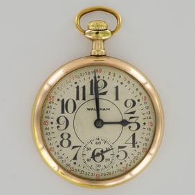 American Waltham Watch Co. 16S Gold-Filled Pocket Watch, Wadsworth Case