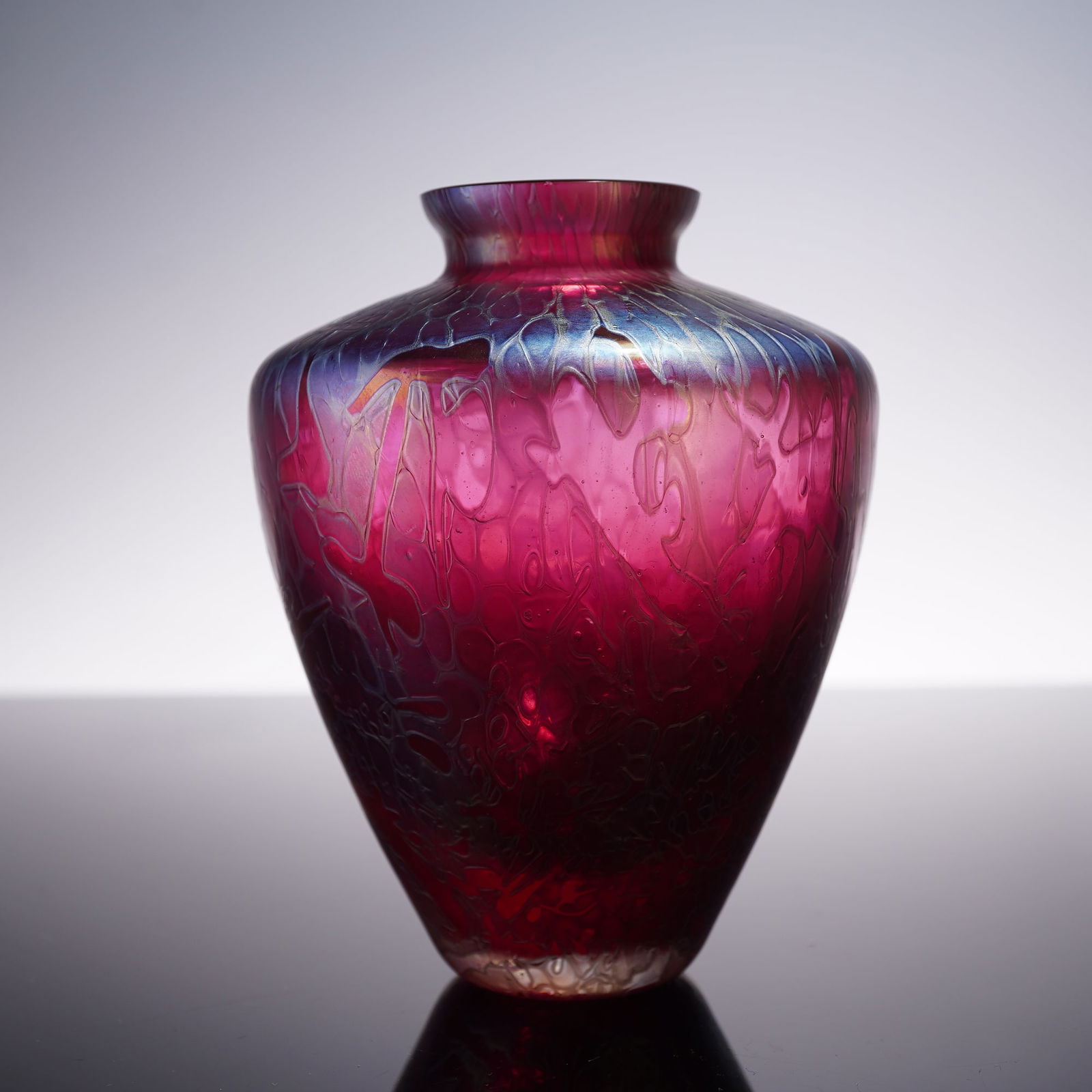 Royal Brierley Hand Blown Iridescent Vase, Studio (1 of 7)