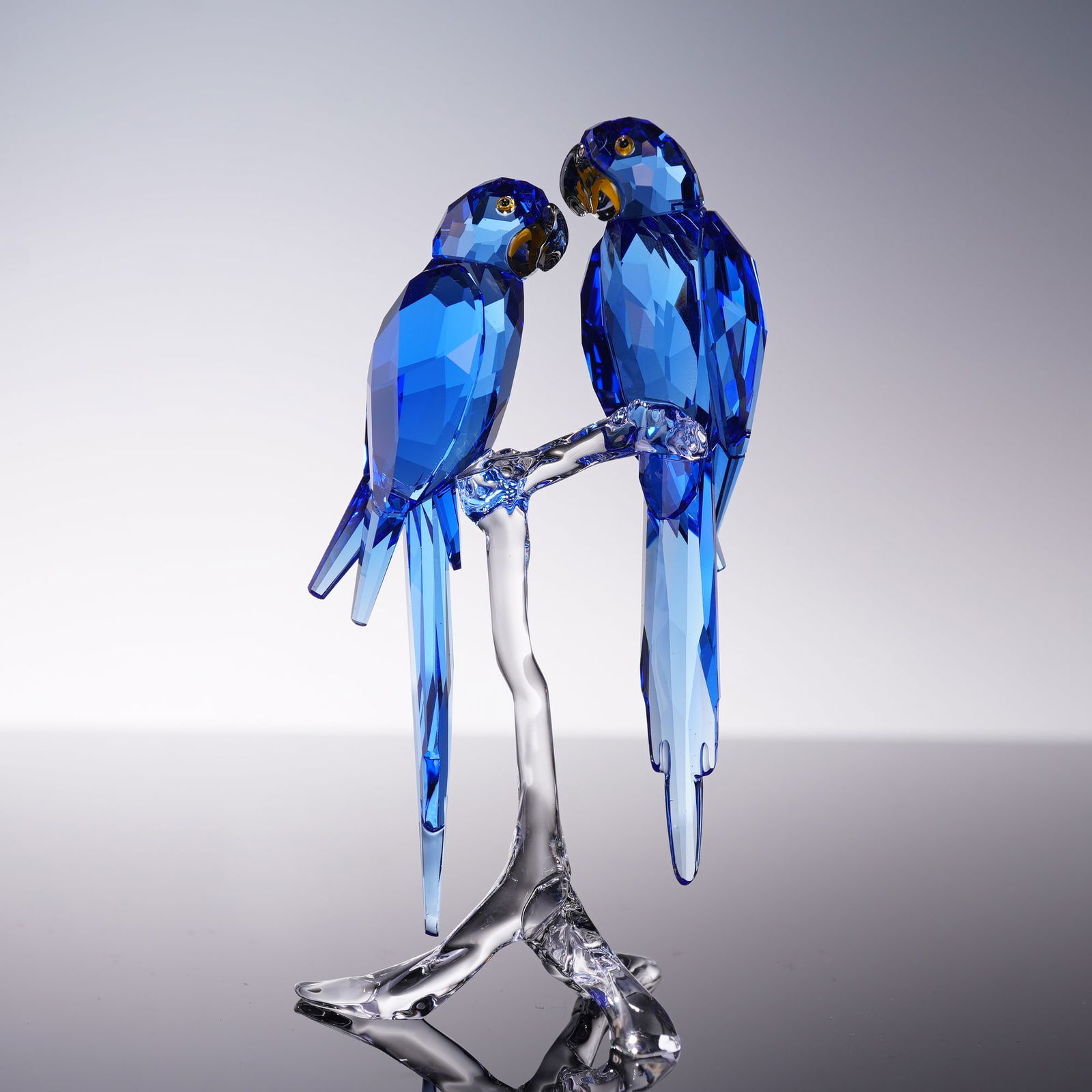 Swarovski Crystal Figurine, Hyacinth Macaws (1 of 7)