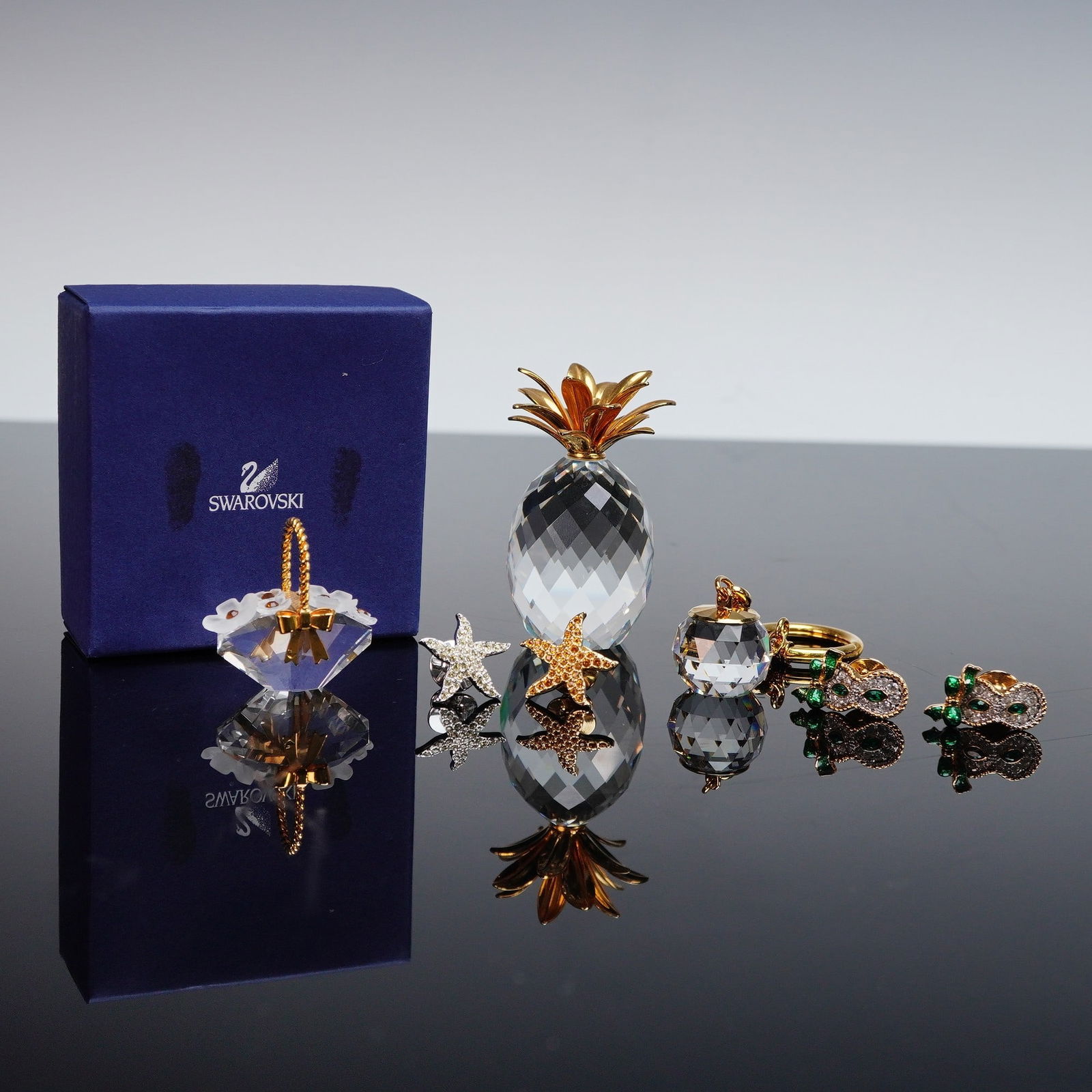 7pc Swarovski Crystal Memories Figurines, Keychain, and Pins (1 of 10)