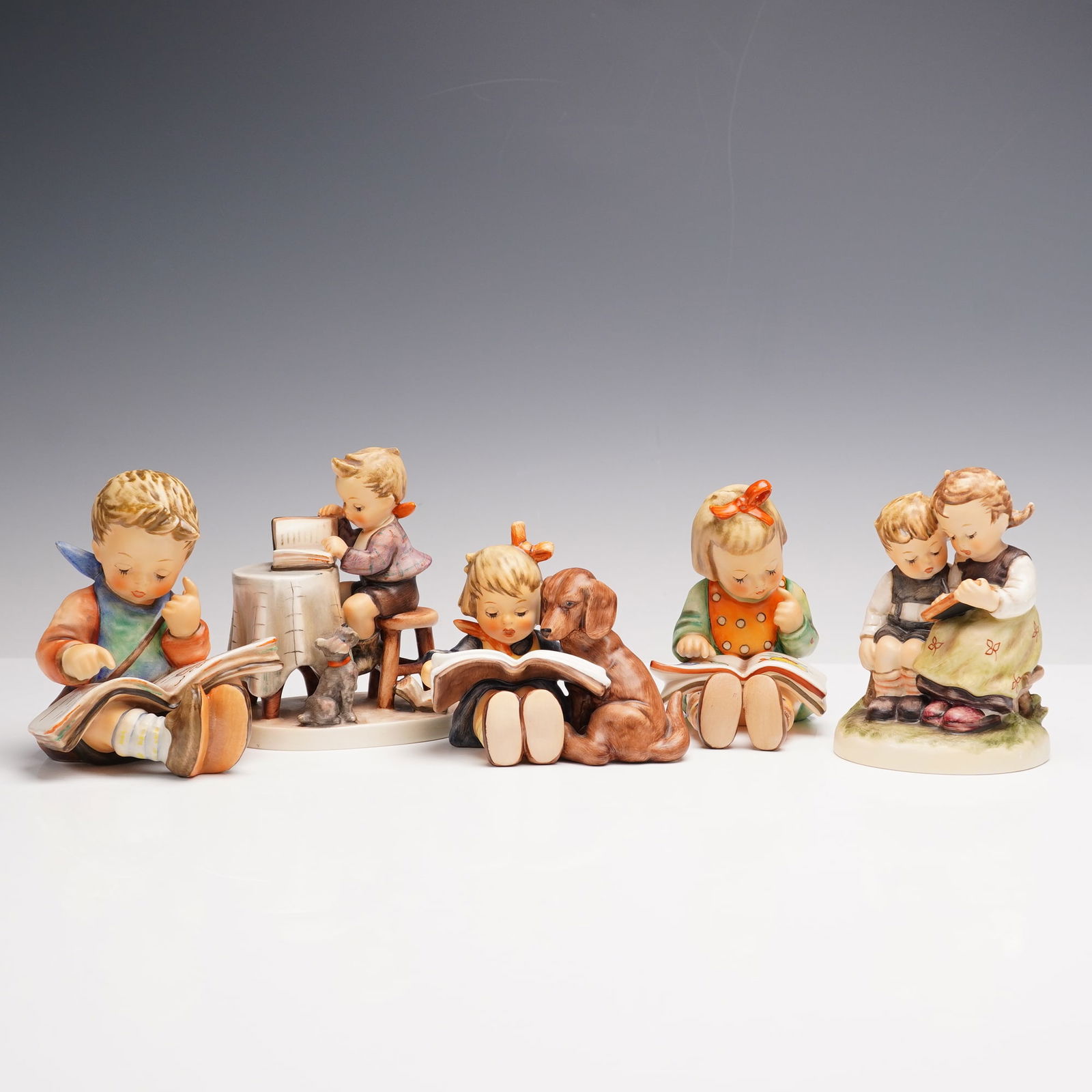 5pc Goebel Hummel Reading Themed Figurines (1 of 4)