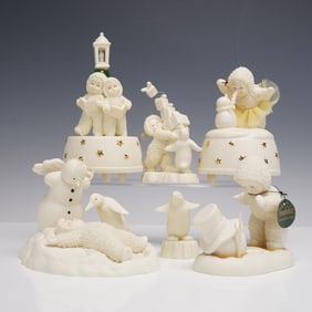 6pc Department 56 Snowbabies Figurines and Music Boxes