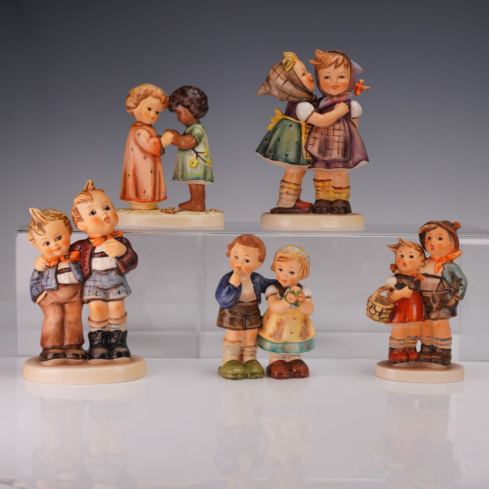 5pc Goebel Hummel Pair Figurines, Surprise, Friends Together, and More (1 of 5)