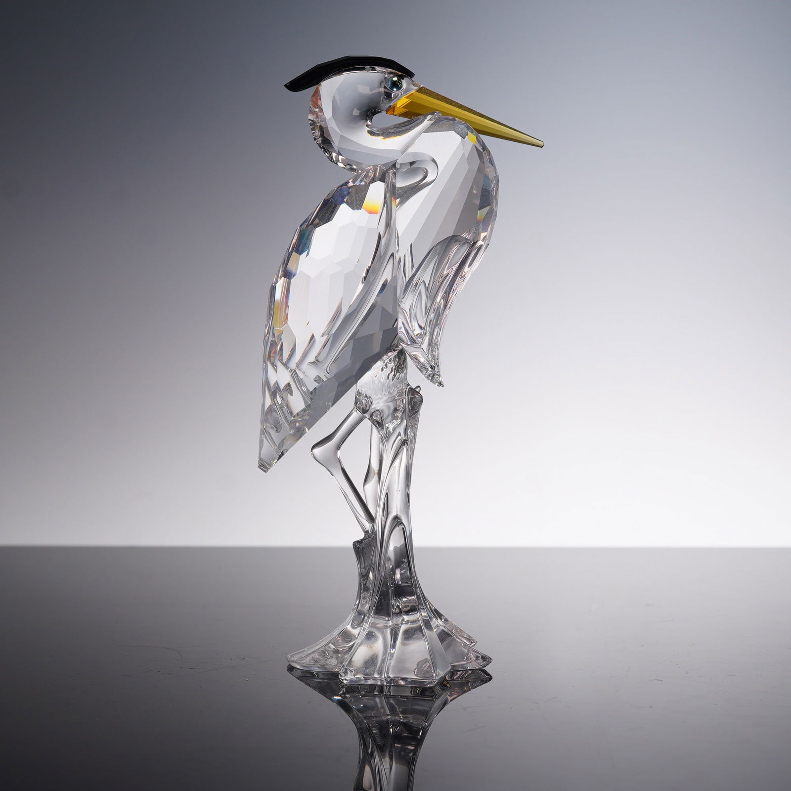 Swarovski Crystal Figurine Silver Heron 221627 (1 of 7)