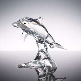 Swarovski Crystal Figurine, Baby Dolphin
