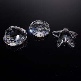 3pc Swarovski Crystal Figurines, Wonders of The Sea Renewal Gifts