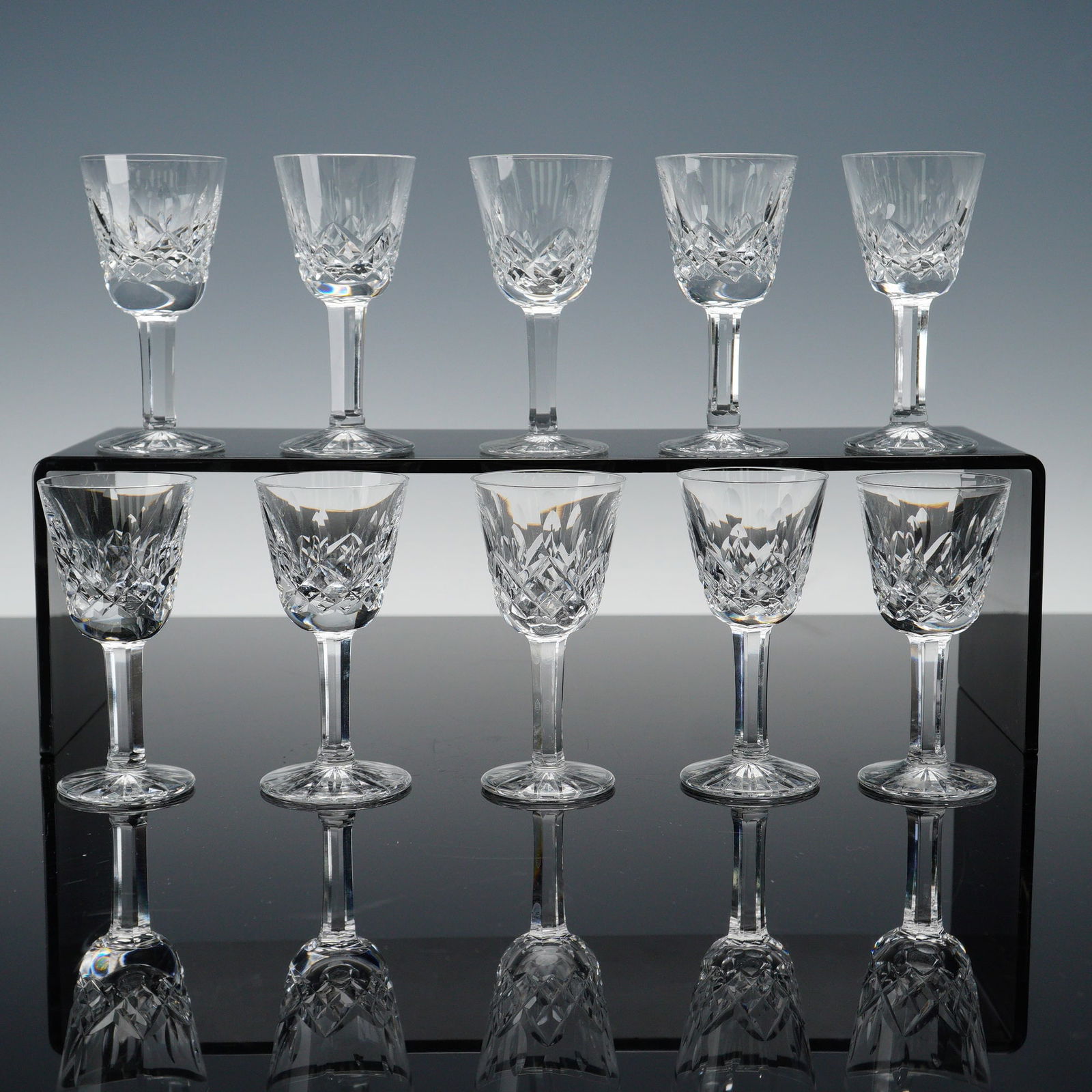 10pc Waterford Crystal Cordial Glasses Lismore (1 of 7)