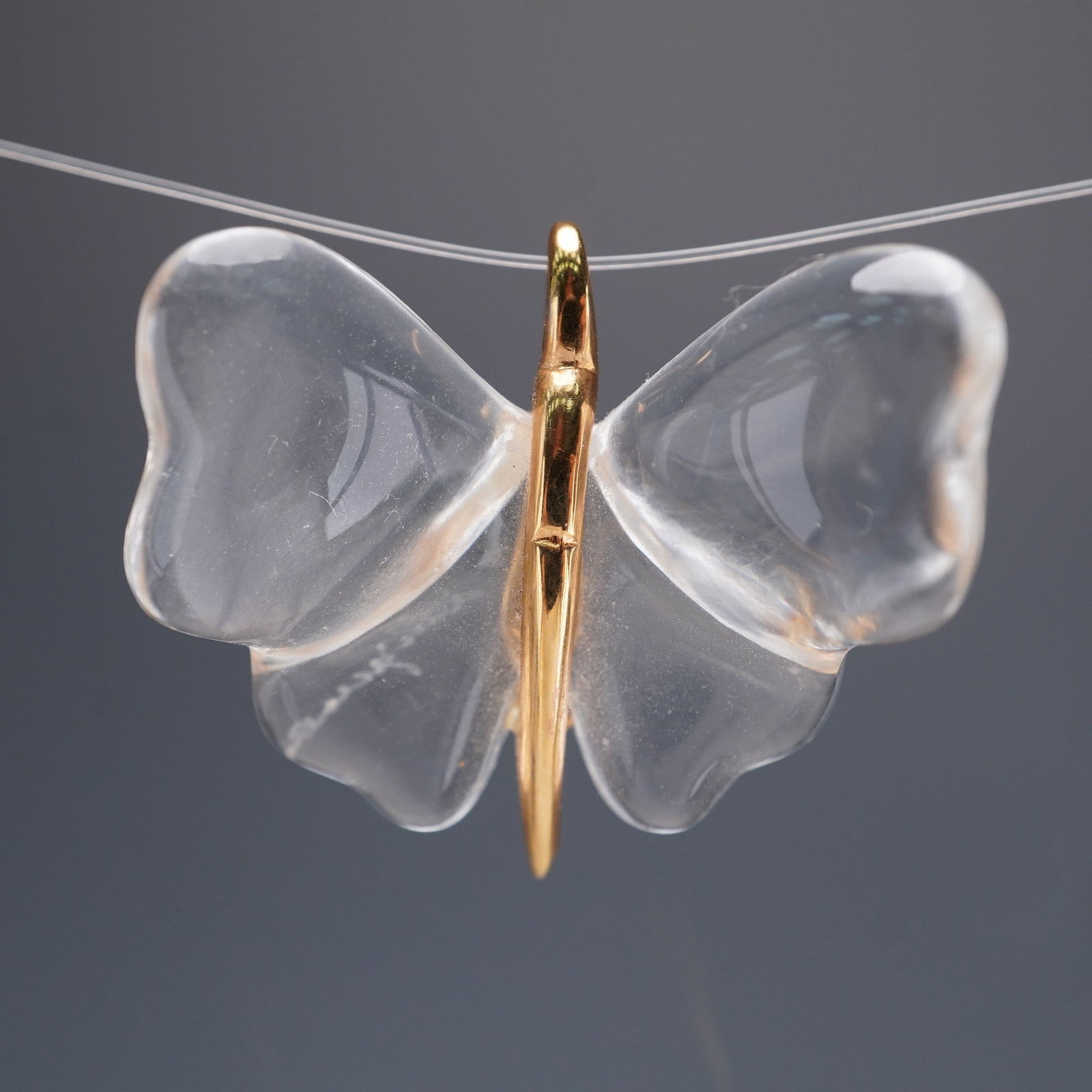 Lalique Crystal Butterfly Pendant (1 of 4)