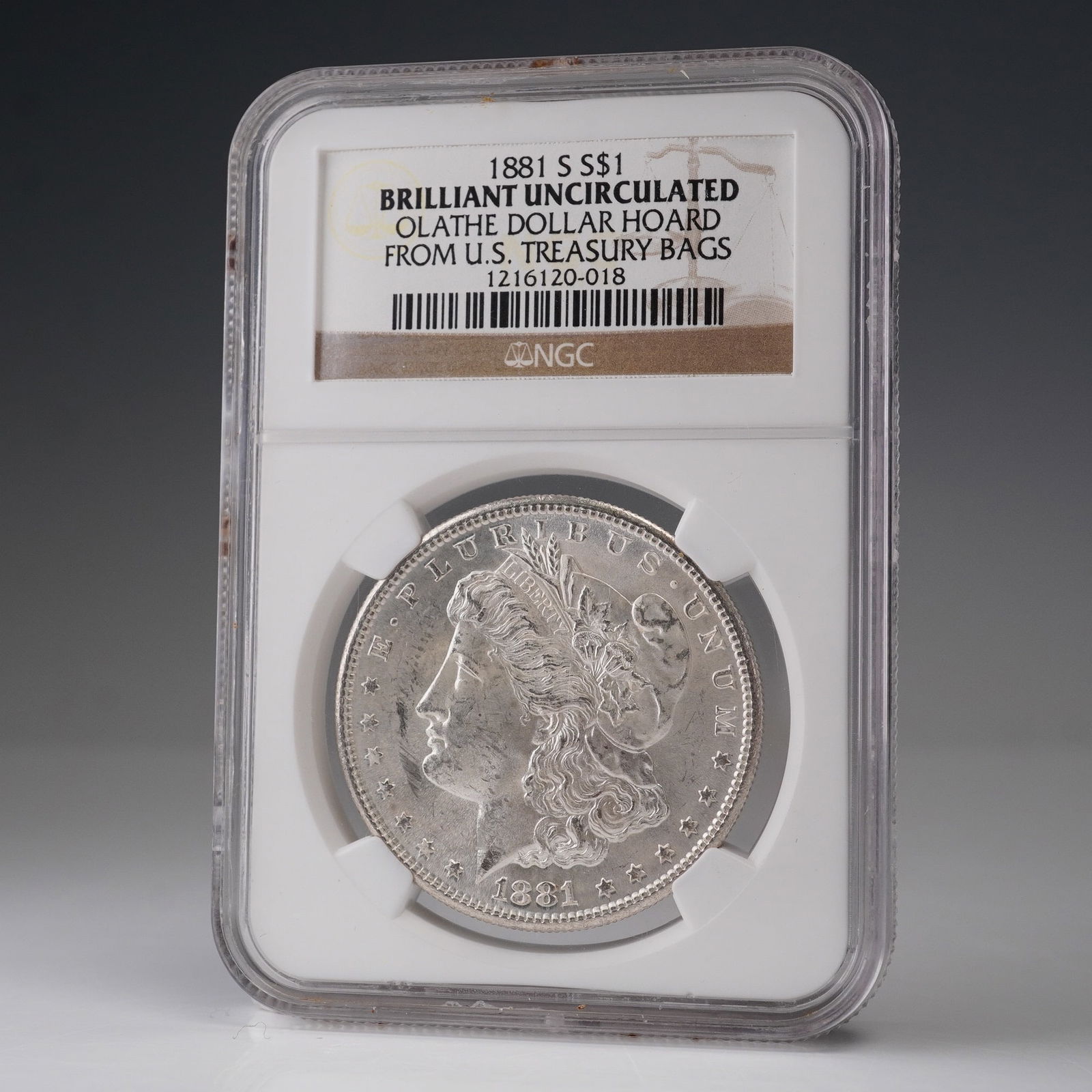 1881-S Morgan Dollar Silver Coin Olathe Hoard US Treasury NGC Graded (1 of 4)