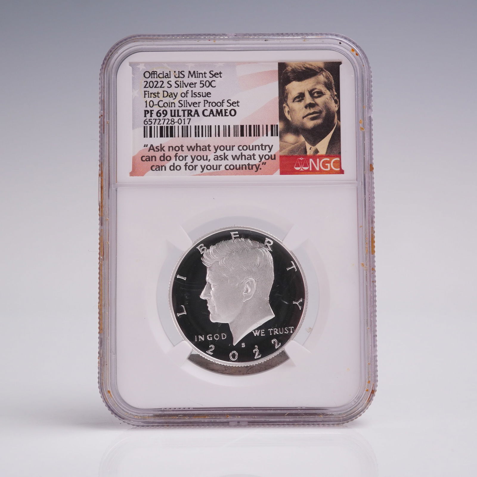 2022-S Silver Kennedy Half Dollar NGC Graded PF 69 Ultra Cameo FDOI (1 of 4)
