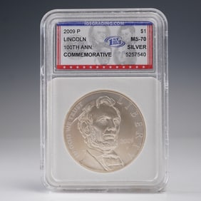 2009-P Lincoln Commemorative Silver Dollar IGC Graded MS 70
