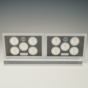 2pc US Mint Silver Proof Quarter Sets 2019 2020