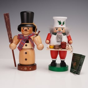 2pc Germany Christian Ulbricht and Richard Glasser Nutcrackers