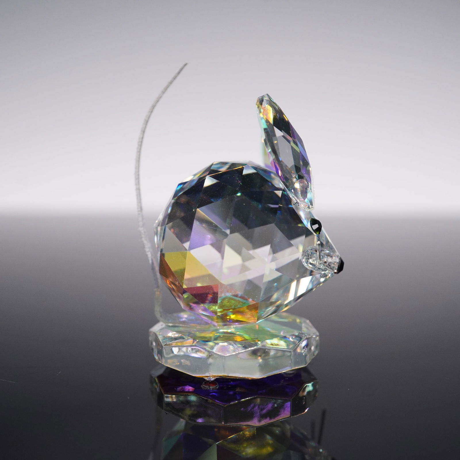Swarovski Crystal Figurine, Mouse Replica Aurora Borealis 5134826 (1 of 5)